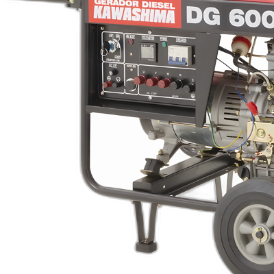 Gerador à Diesel Dg6000Et 4600W Trif. 220V Kawashima