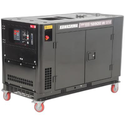 Gerador à Diesel Dgr-13000 Trifasico 220V 12500 Kw Cabinado Kawashima