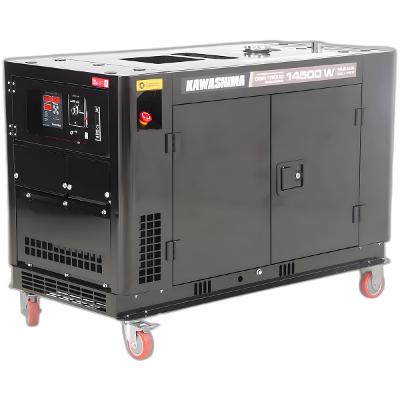 Gerador à Diesel Dgr-15000 Monofasico 14,5Kw Cabinado Kawashima