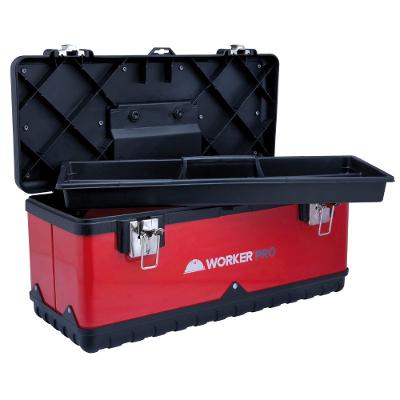 Caixa Metálica Para Ferramentas Baú 20'' Com Bandeja Worker