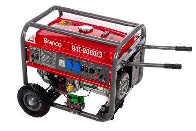 Gerador à Gasolina 6,5Kva Trifásico 220V Partida Elétrica B4T-8000E3 220 Branco
