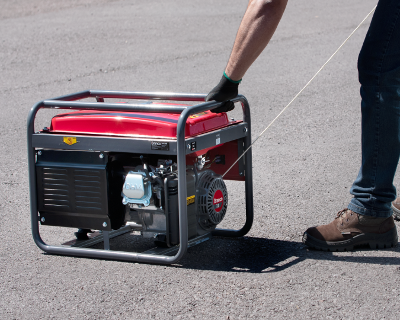 Gerador à Gasolina 3,5Kva Monofásico Partida Manual B4T-3500 Branco