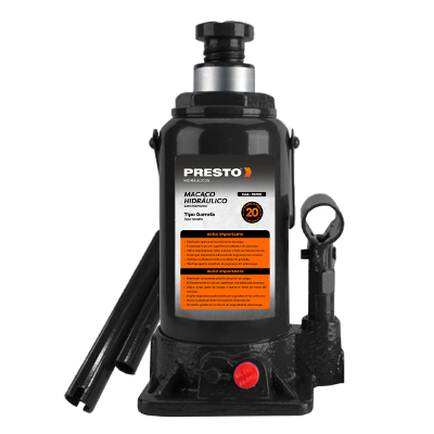 Macaco Hidráulico Garrafa 20 Toneladas Presto