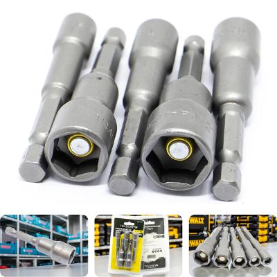 Jogo Soquete Magnético 1/4 - 1/2'' 65 mm CR-V Tradestar