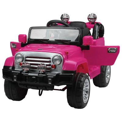 Jipe Elétrico Trilha Rosa com Controle Remoto 12V Bel Brink