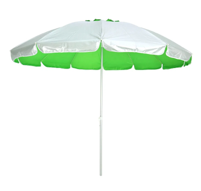 Guarda-Sol Sicilia 2,60 M Alum. Var.Fib Poliester Prata / Verde