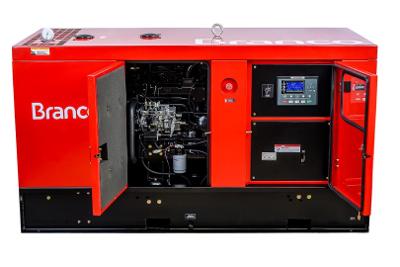 Gerador à Diesel 35Kva Trifásico 380V Partida Elétrica com ATS BD44000 E3S Branco