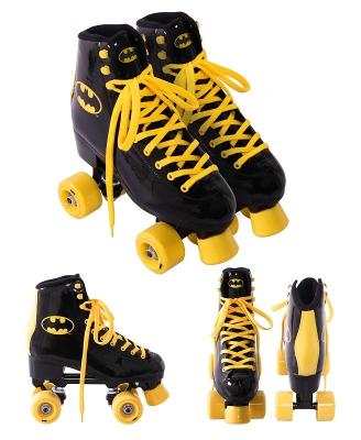 Patins Quad Batman Tam. 35 Com Cadarço Preto/amarelo - Bel S