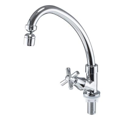 Torneira Para Cozinha Bica Móvel Mesa Abs Cromado Abertura Rápida C66 Liege