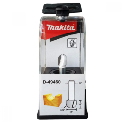 Fresa Ponta U 3/8" Haste 1/4" D-49460 Makita