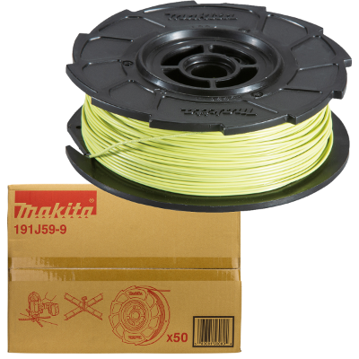 Caixa com Carretéis de Arame Makita 191J59-9 0.8mm para Amarração de Ferragens Construção Civil