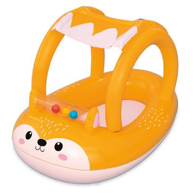 Bote Infantil Bel Raposinha com Cobertura e Bolinhas Flutuantes Ideal para Crianças de 3 a 45kg