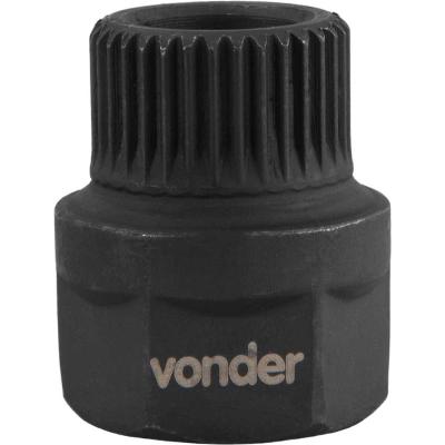 Soquete Multidentado 33 Dentes 22Mm Para Polia Alternador Vonder Aço Resistente
