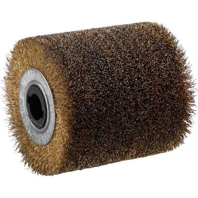 Roda Escova Remoção 100x100mm Furo 19mm 6000Rpm Aço Carbono Latonado Vonder Pev1380