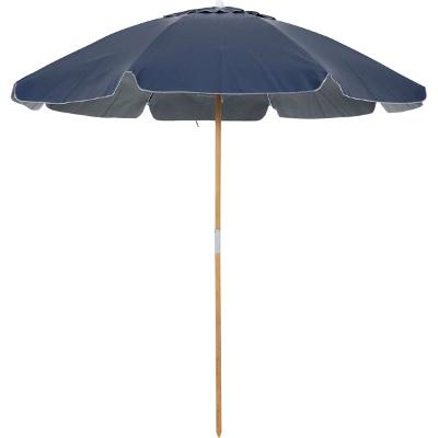 Guarda-Sol Praia Jardim Azul Marinho Bagum Haste Madeira 2,20m Bel Guarapari