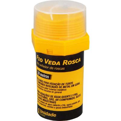 Fio Veda Rosca 20M PTFE Vonder Vedação Total Estojo Plástico