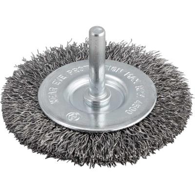 Escova Circular 3X3/8'' 4500Rpm Aço Inox Ondulada Vonder 1/4'' Haste Resistente à Oxidação