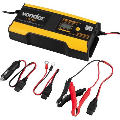 Carregador Inteligente Bateria 30-200Ah 6/12V 220V Vonder CIB220 Proteção Curto-Circuito