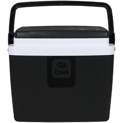 Caixa Térmica Bel 6L Preta e Branca com Isolamento Térmico e Trava de Segurança