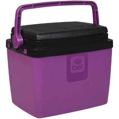 Caixa Térmica 6L Açaí e Preta Bel Com Trava de Segurança e Alça Ergonômica Livre de BPA
