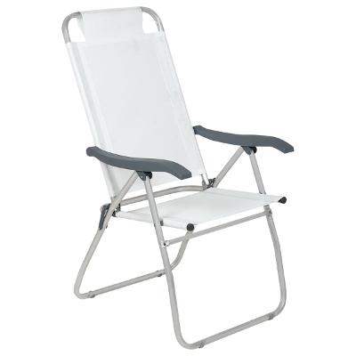 Cadeira de Praia Reclinável Bel Prosa Alumínio Suporta até 120kg Apoio Braço Polipropileno