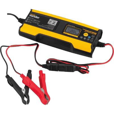 Carregador Inteligente Bateria 12-80Ah 6/12V 127/220V Vonder CIB085 Proteção Curto-Circuito