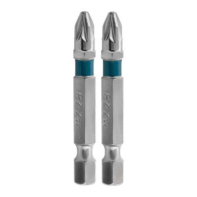 Bit Para Parafusadeira PZ2 50mm Aço 2 Peças Gross