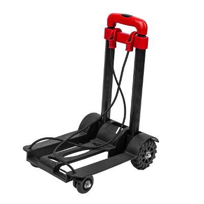 Carrinho de Carga Dobrável Multiuso 40kg Plataforma 230x250mm Dobrável 4 Rodas MTX