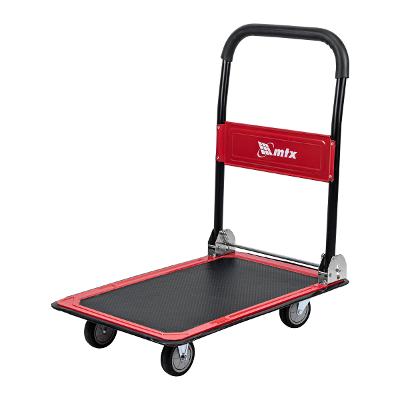 Carrinho Utilitário para Transporte de Cargas 150kg 730x475mm Plataforma Dobrável MTX