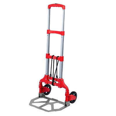 Carrinho de Carga Dobrável Multiuso 80Kg 70Kg Plataforma 385x280mm 2 Rodas Alumínio MTX