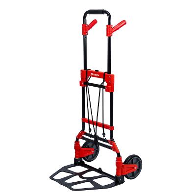 Carrinho de Carga Dobrável Multiuso 150kg Plataforma 485x350mm 2 Rodas Dobrável MTX