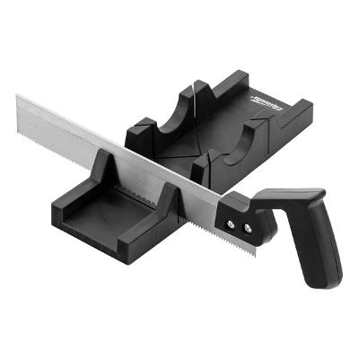 Caixa Plástica Meia Esquadria Com Serra 300mm 65mm 40mm 45° Sparta 2253055