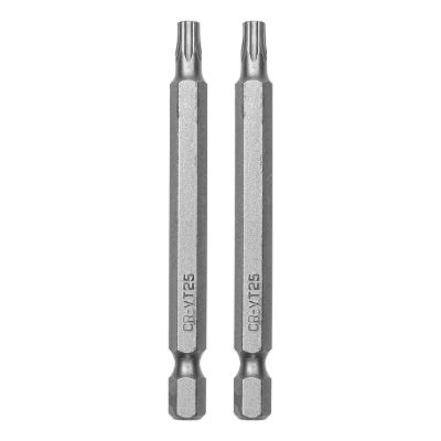 Bits Torx T25 Cromo Vanádio 75mm 2pcs MTX Haste 1/4''