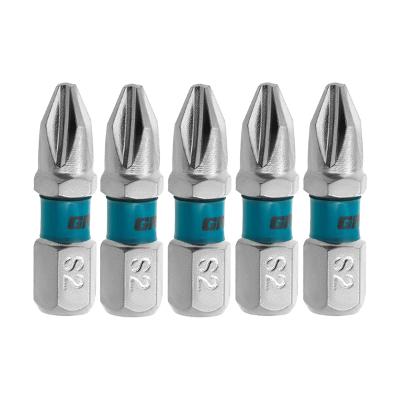 Bit Phillips PH2 25mm 5pcs Aço Japonês S2 Gross 1155155 Alta Resistência