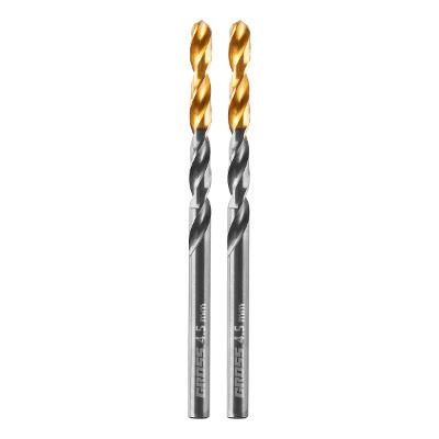 Broca Aço Rápido Nitreto Titânio 4,5mm 2pcs Profissional Metal Gross Golden Tip