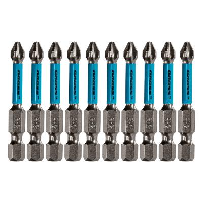 Bits Torção PH2 50mm Gross 1149355 10PCS 1/4''