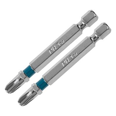Bits Phillips Gross PH3 x 70mm 2PCS Aço Liga S2 1/4'' Alta Resistência