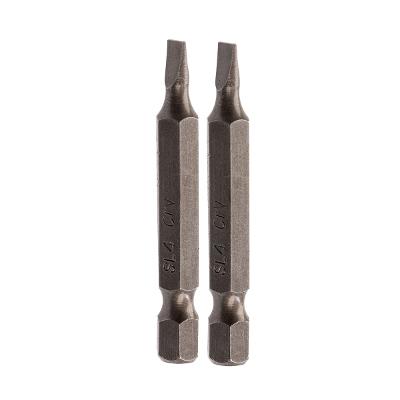 Bits Fenda SL4 50mm Cromo Vanádio 2 Unidades MTX 1/4 Polegada Aço CrV