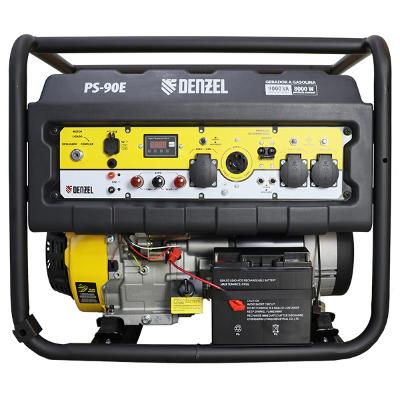 Gerador Gasolina 12HP 25L 9,0 Kw  Denzel PS-90E P. Elétrica