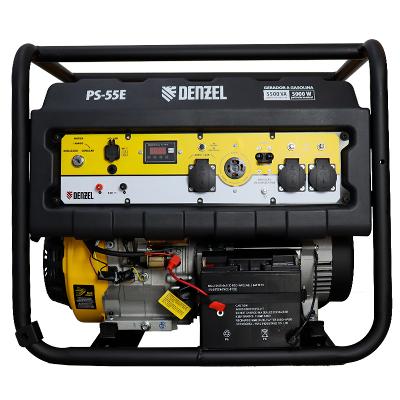 Gerador a Gasolina PS-55E 5,5 Kw 7HP 25L 230V P. Elétrica Denzel