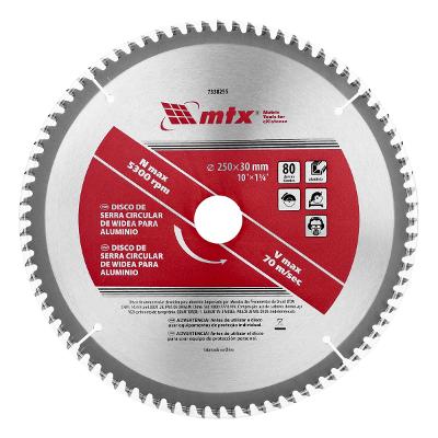 Disco Serra Circular 250mm 80 Dentes MTX