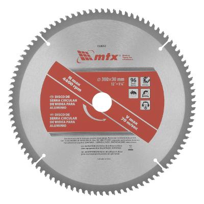 Disco Serra Circular Alumínio 300mm 96 Dentes 32mm MTX