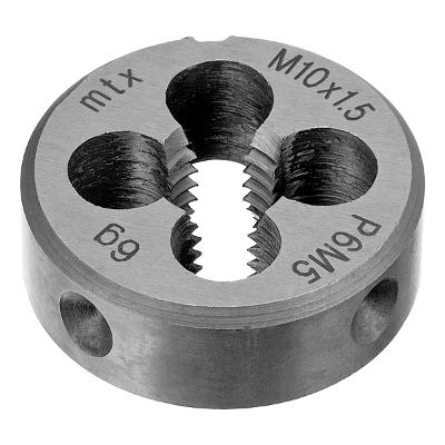 Cossinete Manual Aço Rápido M10 x 1,5mm 6G Precisão MTX 770929 Ferramenta Restauração Rosca