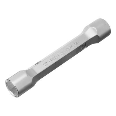 Chave Sextavada Tubular CrV 22-24mm Reforçada Cromado Stels