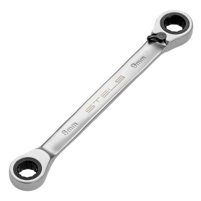 Chave Estrela com Catraca CrV 8-9mm Cromado Stels 1453155 Ferramenta Inovadora