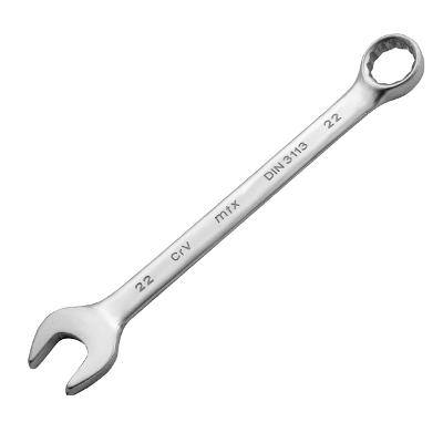 Chave Combinada Cromo Vanádio 22mm Cromo Fosco 1PC MTX 151189 Resistente Corrosão