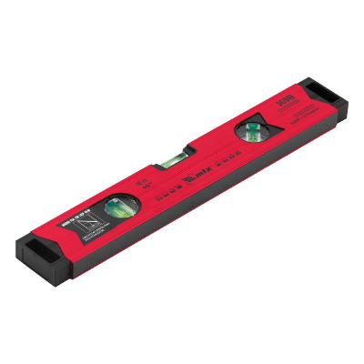 Nível Alumínio Reforçado 3 Bolhas + Espelho 400mm 16pol MTX 347049 Precisão ±0.5mm/m