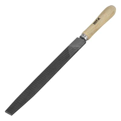 Lima Chata MTX 250mm Cabo Madeira Corte Cruzado Duplo Nº2 Aço Carbono Ferramenta Metalurgia