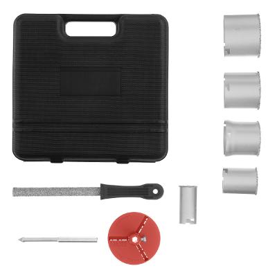 Jogo Serra Copo Diamantada Cerâmica Azulejo 33-83mm Haste SEXTAVADA MTX 728429