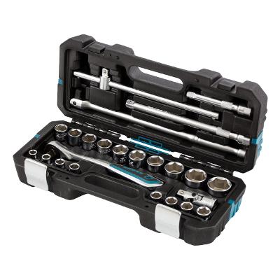 Jogo de Ferramentas 24 Peças 1/2'' Maleta Plástica Aço CrV Gross 1414755